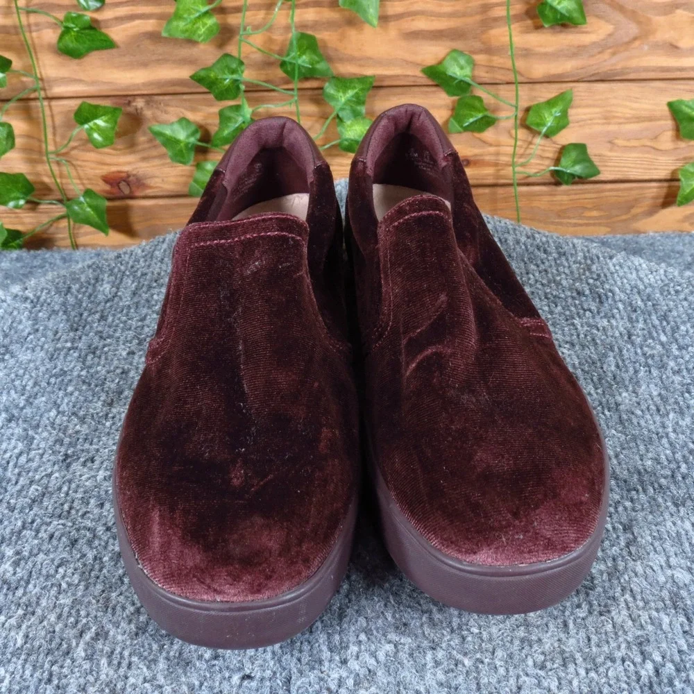 Dr. Scholl's Madison Women‎ Casual Slip On Sneaker 9.5 Comfort Burgundy Fabric
